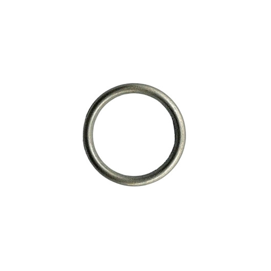 Argola de Metal 19mm Aço Escovado A08