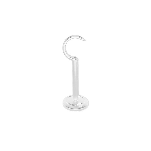 2538-16 - Suporte Leão 28mm 7cm c/ Roseta Fixa - Branco