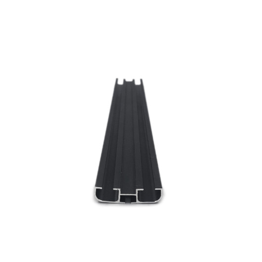 2700-17 - Trilho Slim Simples - Preto Fosco - 6m