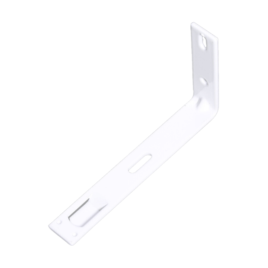 Suporte L 13 13X7 com Encaixe para Bando Branco - Vertical