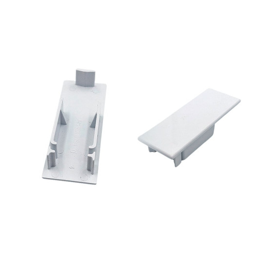 Tampa da Guia Lateral com Encaixe Clip X 6cm Inferior - Branco - AC5298