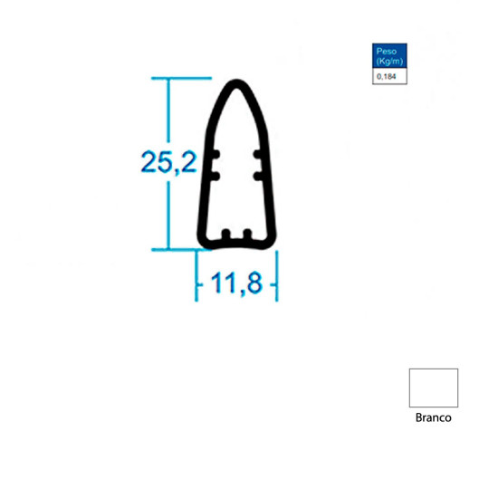 Base Cunha para Double Vision - Branco - AC161