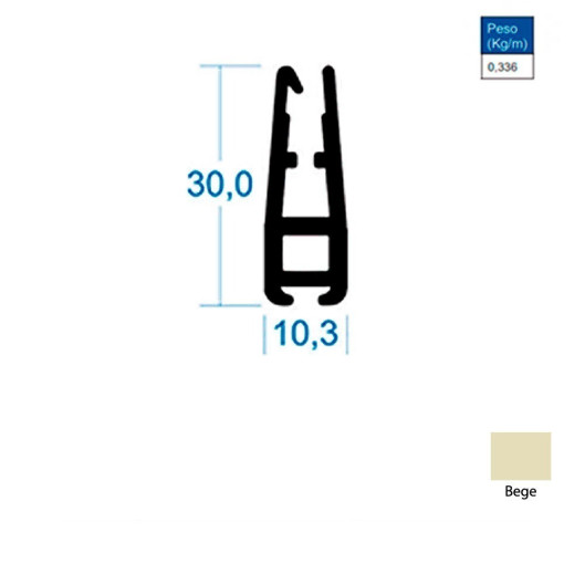 Base Cônica Bege - AC133 - 6m