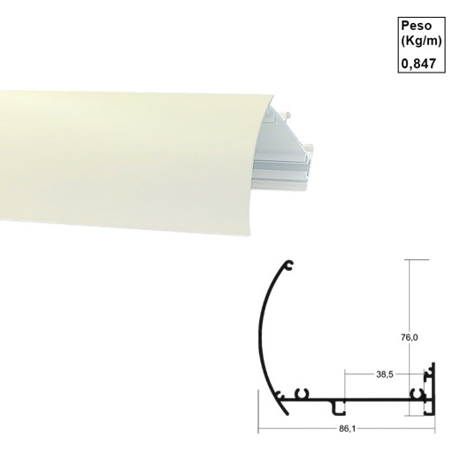 Bandô para Rolo Bege - AC248 - 6,00m