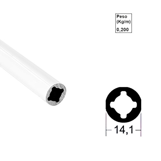 Eixo Rolete Base Double Vision - Branco - AC162