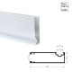 Guia Lateral com Encaixe Clip x Branco (80) - AC5297 - 6,00m