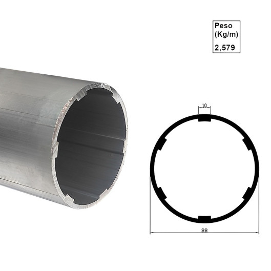 Tubo de 88mm - 6m - AC3172